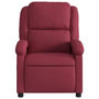 Voir la diapositive 4 : VIDAXL Fauteuil de massage inclinable Rouge bordeaux Tissu