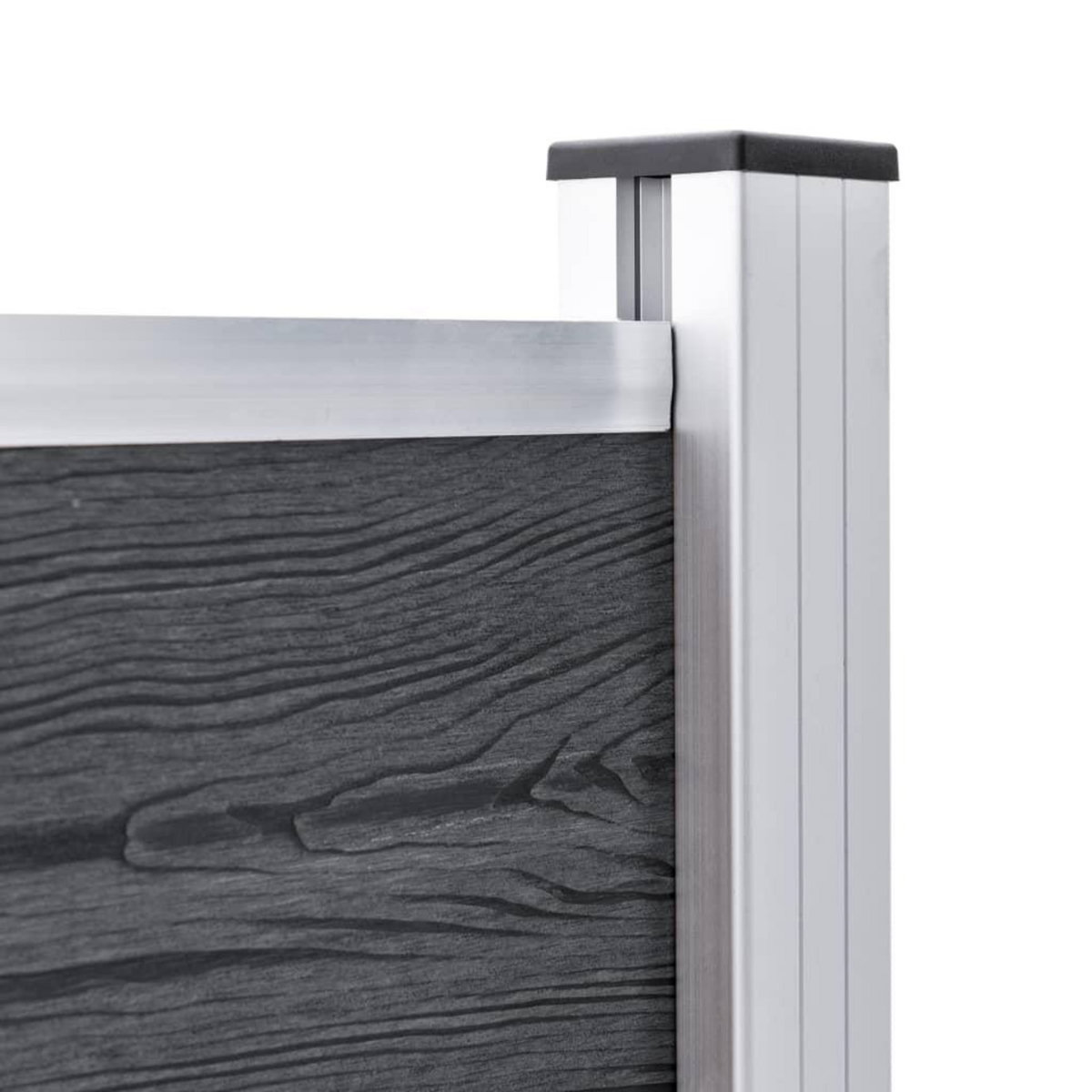 VIDAXL Poteaux de cloture 2 pcs Aluminium 185 cm