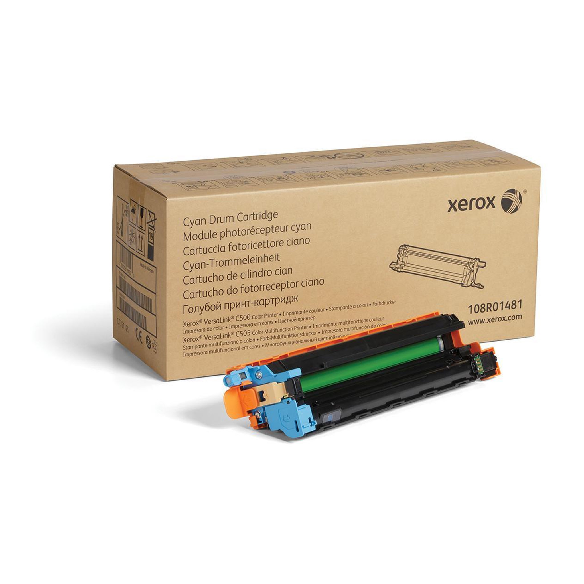 Voir la diapositive 2 : Xerox Toner Xerox Cyan Trommelkartusche pour VersaLink C500, C505 (108R01481)
