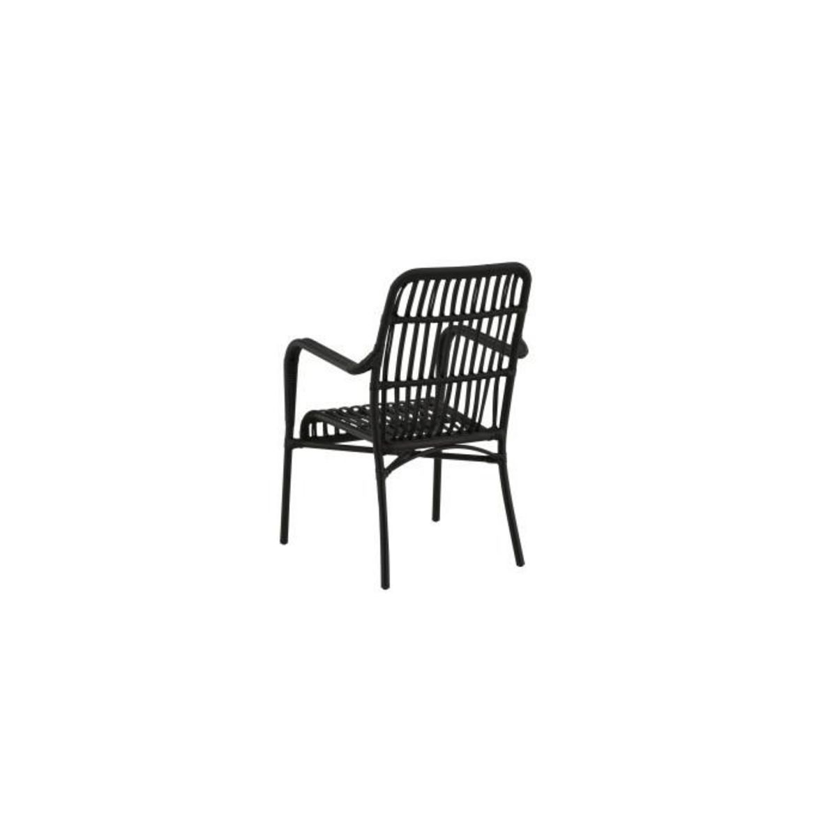 Paris Prix Chaise de Jardin en Rotin  Rizal  90cm Noir