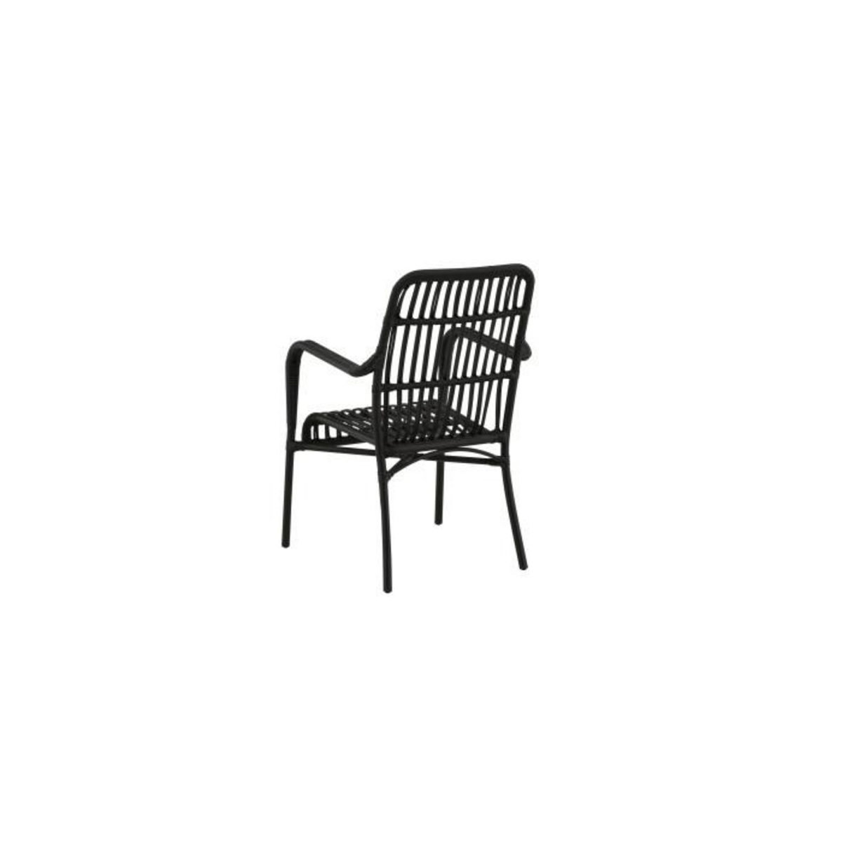 Paris Prix Chaise de Jardin en Rotin  Rizal  90cm Noir
