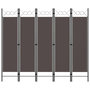 Voir la diapositive 1 : VIDAXL Cloison de separation 5 panneaux Anthracite 200x180 cm