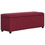 Voir la diapositive 4 : VIDAXL Banc avec compartiment de rangement 116 cm Bordeaux Polyester