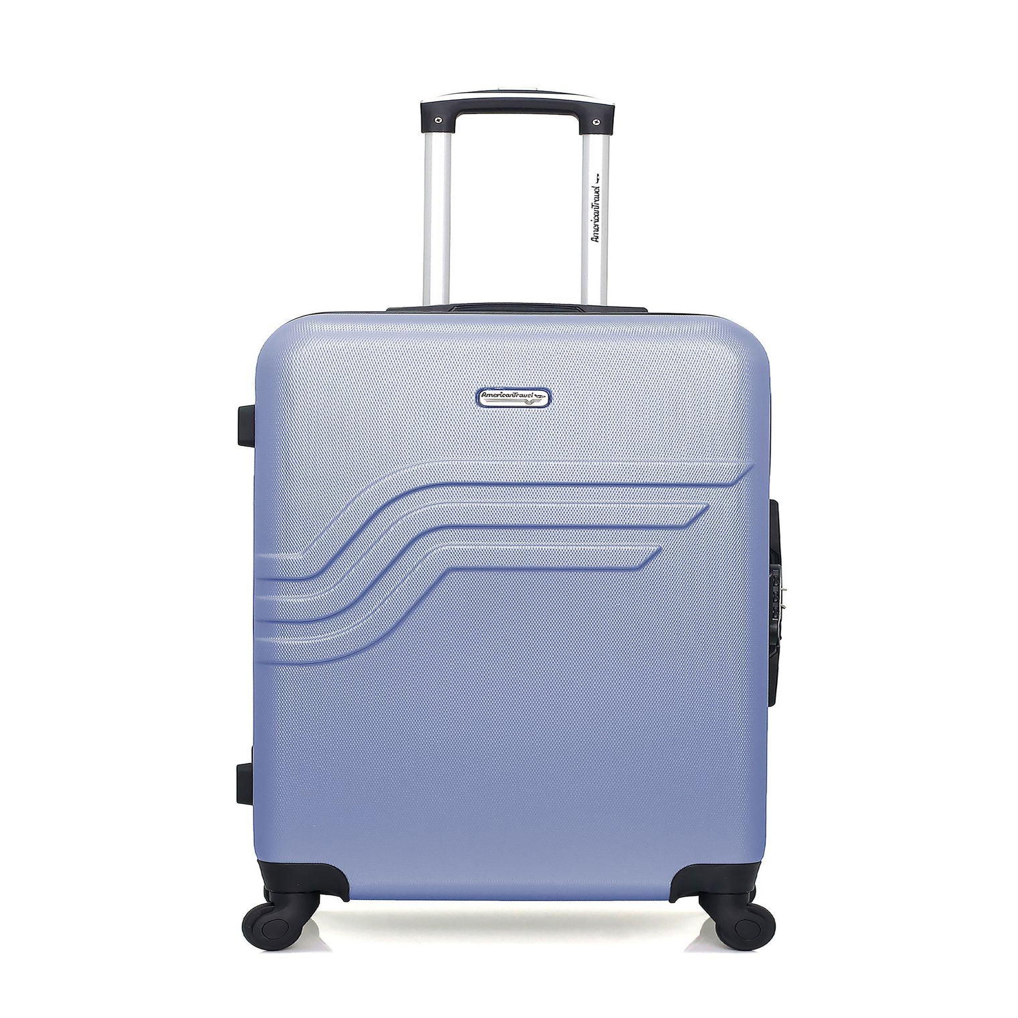 AMERICAN TRAVEL American travel - valise weekend queens 65 cm 4 roues. Coloris disponibles : Noir, Rose, Gris, Bleu, Rouge