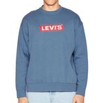 Levi's Sweat  Homme Levi's Relaxed Graphic Crew. Coloris disponibles : Bleu