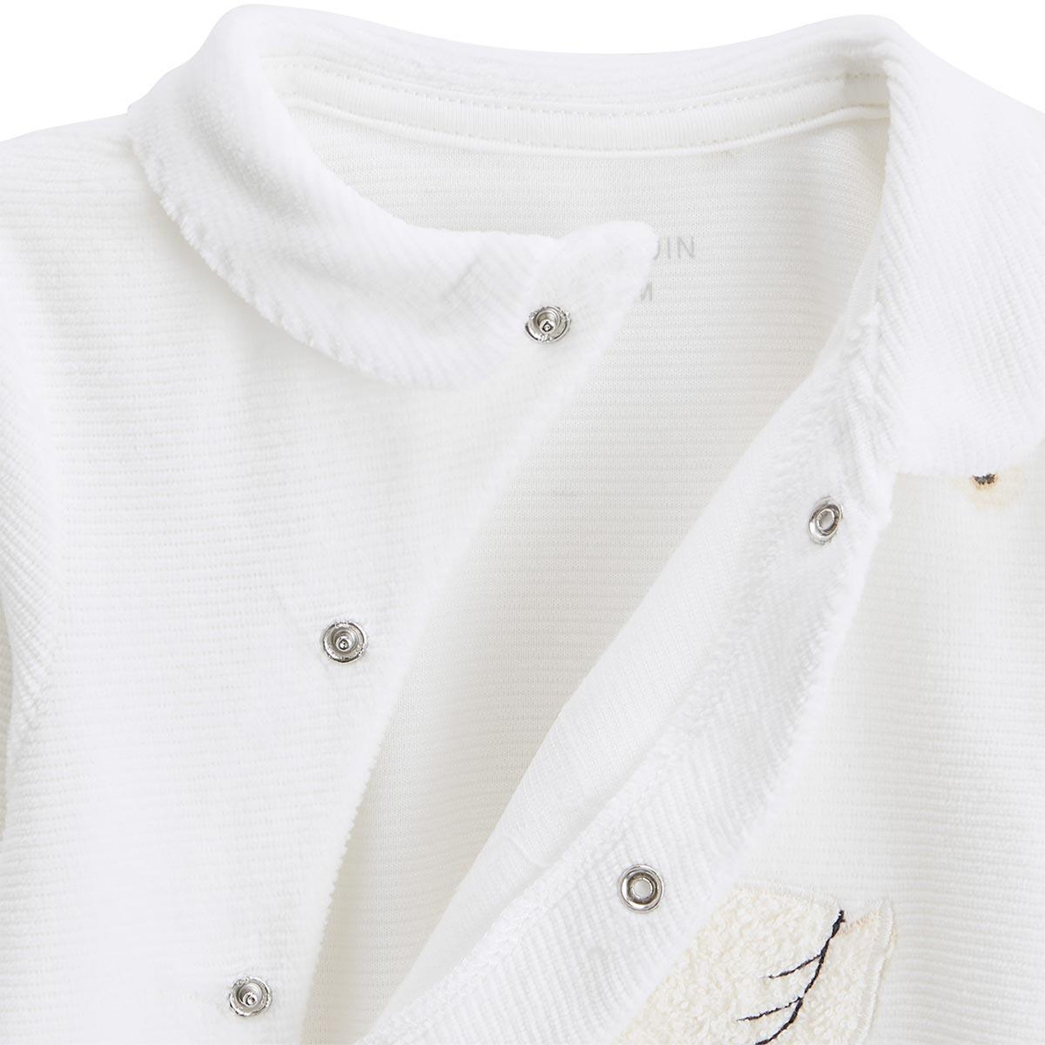 Voir la diapositive 4 : Petit BÃ©guin Pyjama bébé en velours ouverture croisée perle