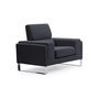 Voir la diapositive 4 : Paris Prix Fauteuil en Tissu  Ezekiel  104cm Noir