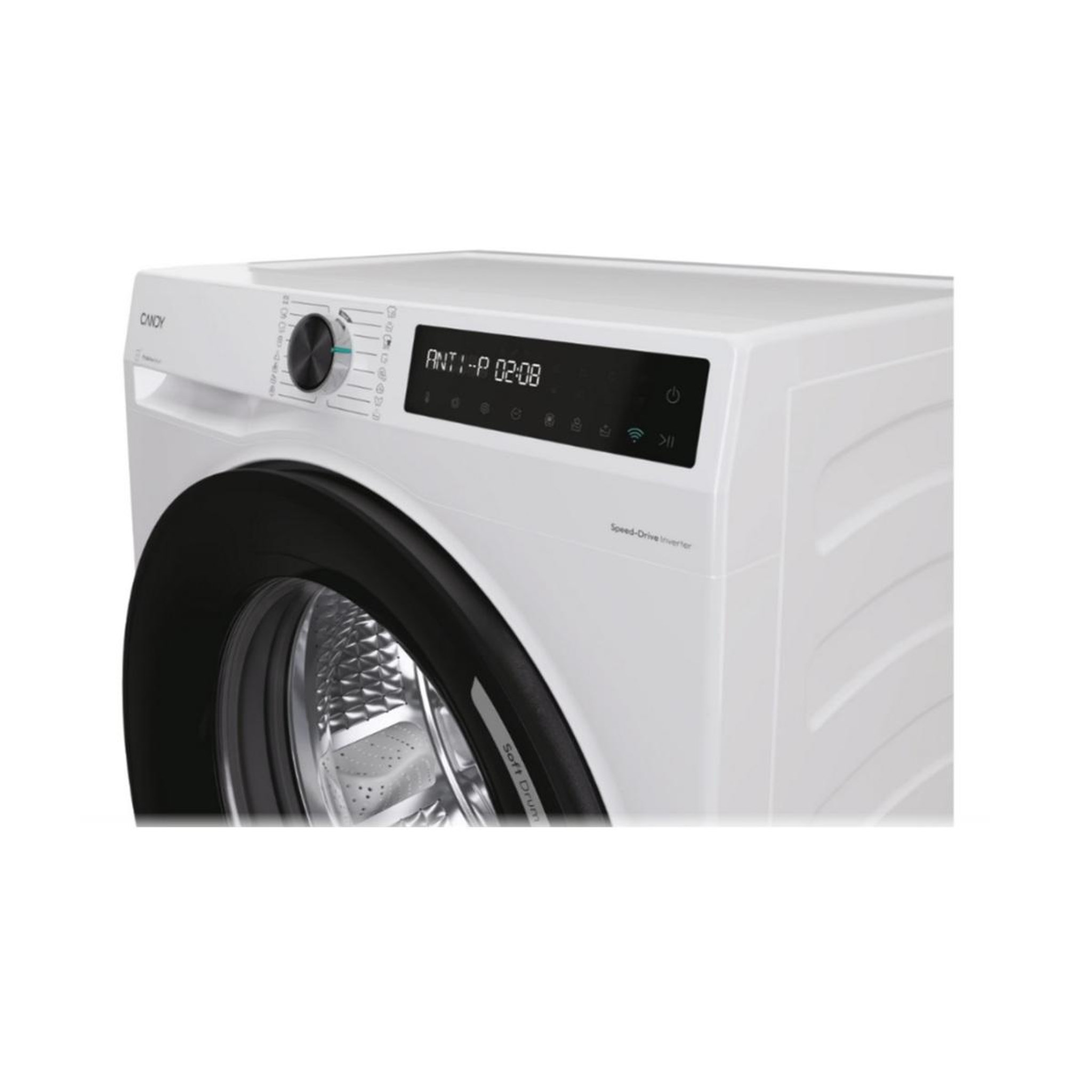 Voir la diapositive 6 : Candy Lave-linge frontal 12kg 1400tours/min blanc - br412bl8-s