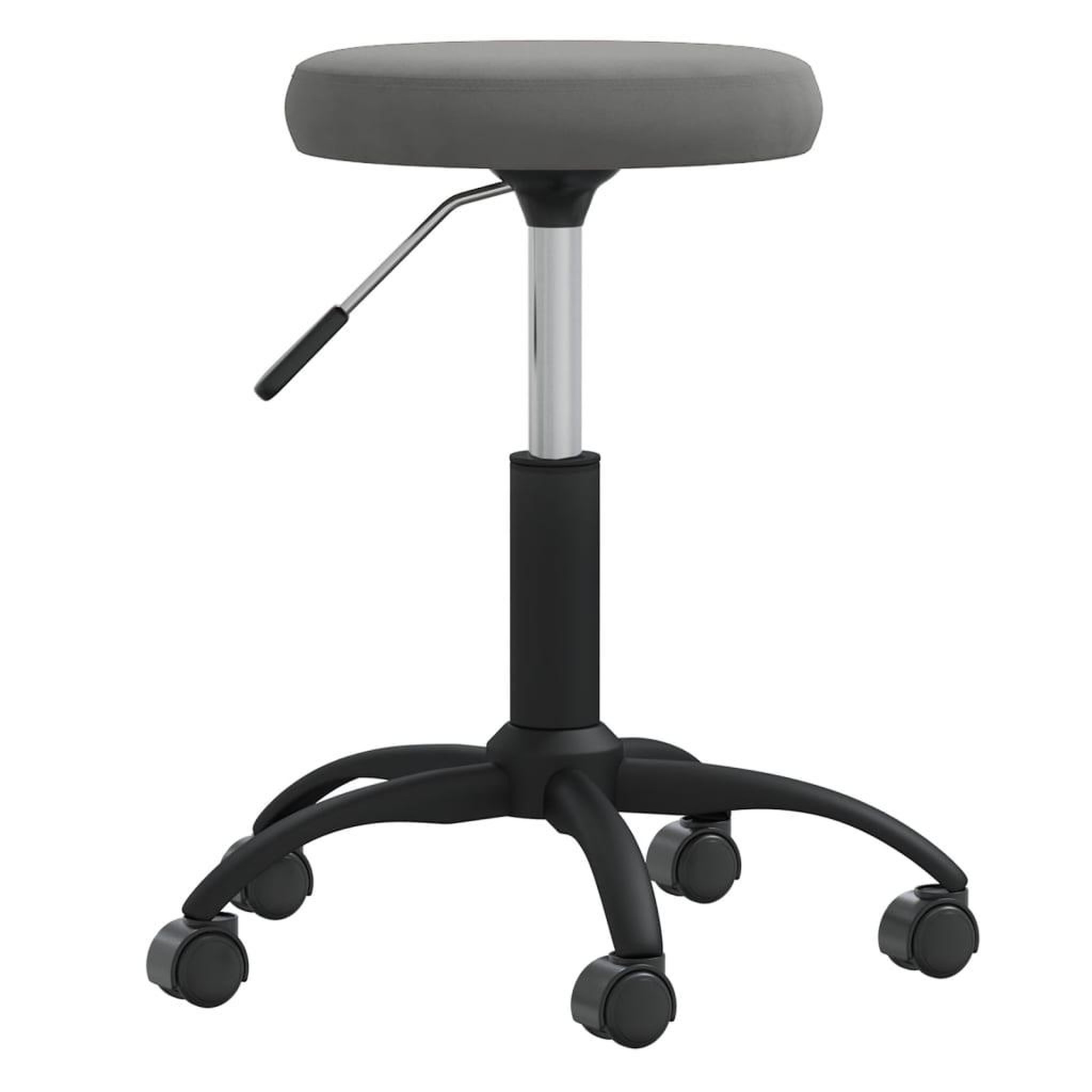 Voir la diapositive 2 : VIDAXL Chaise pivotante de bureau Gris fonce Velours