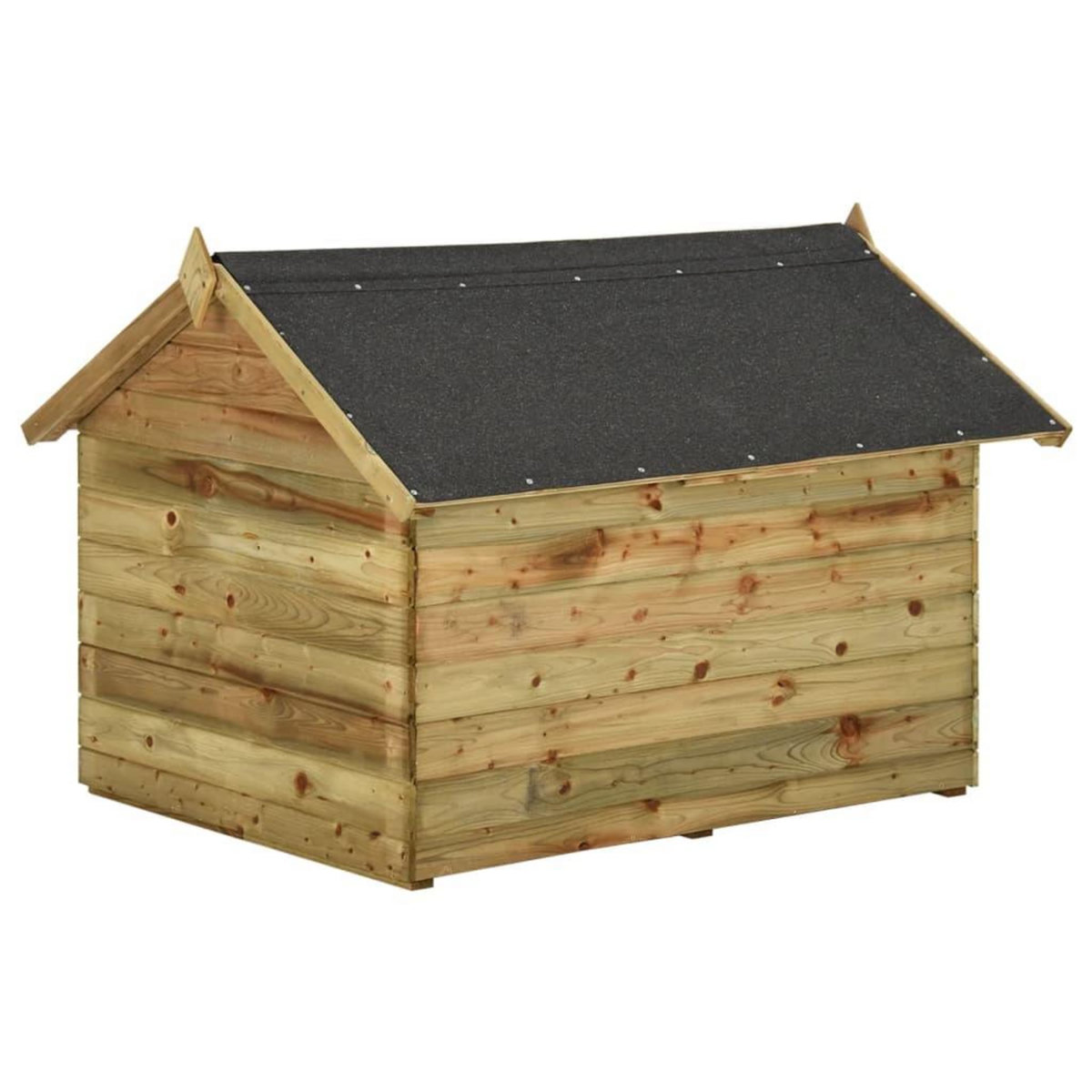 VIDAXL Niche de jardin avec toit ouvrant en bois de pin impregne