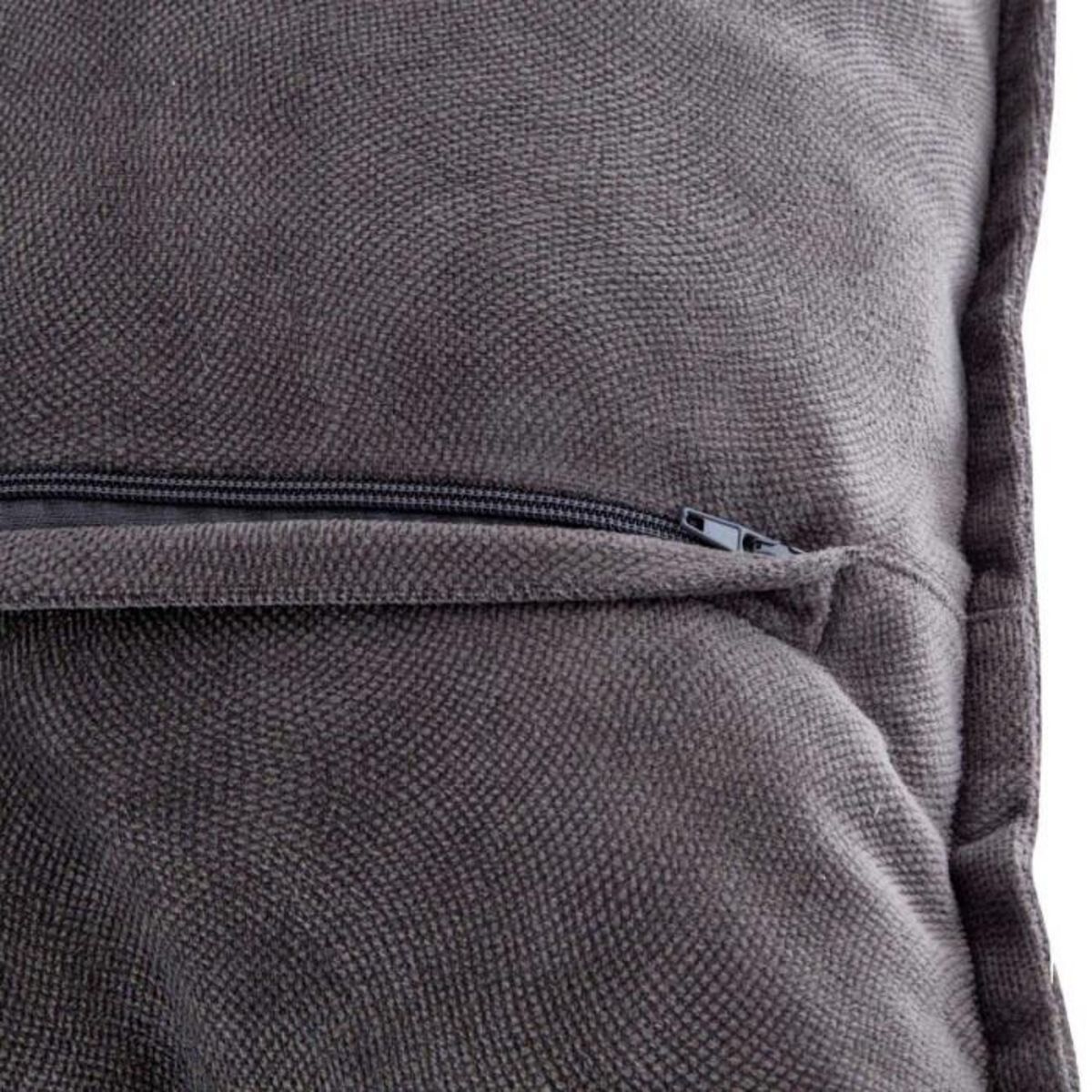 ATMOSPHERA Coussin Déhoussable  Lilou  45x45cm Gris Foncé