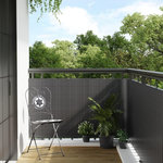 VIDAXL Paravent de balcon anthracite 500x80 cm resine tressee