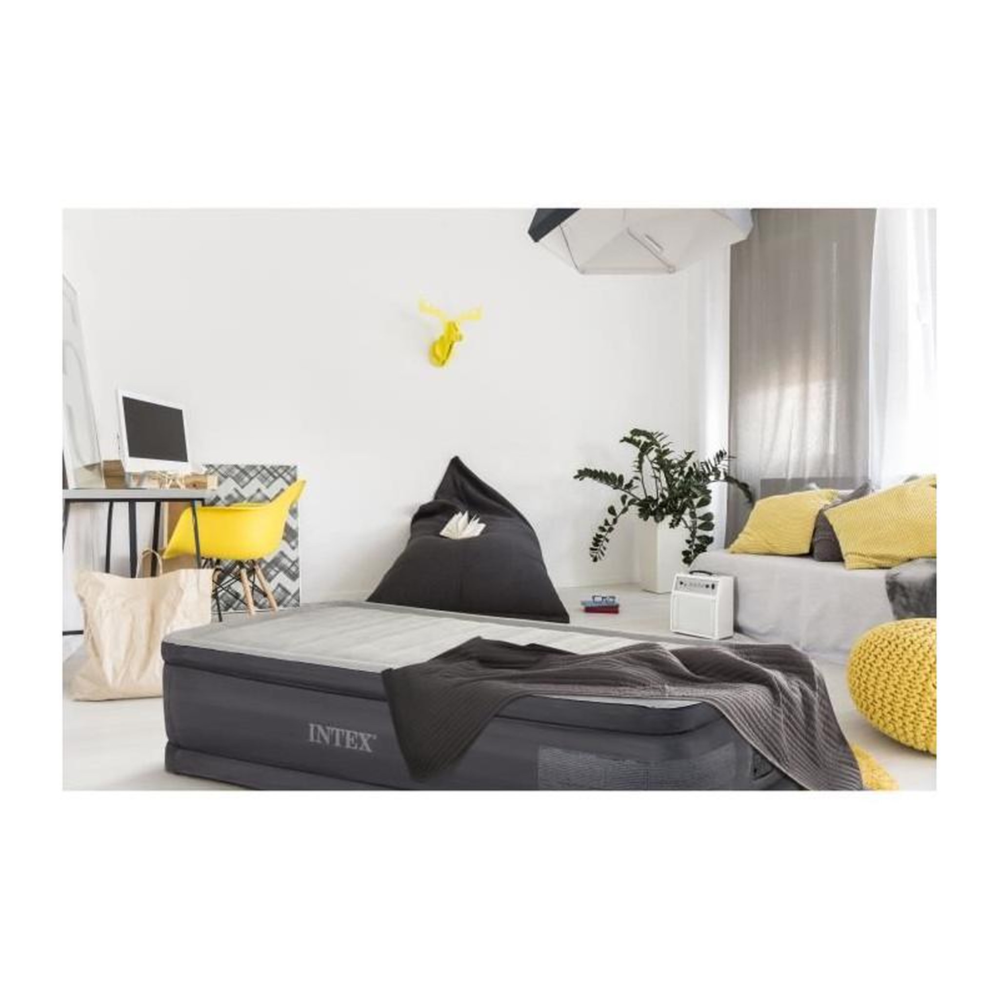 Voir la diapositive 3 : INTEX INTEX Lit d'appoint Comfort Plush Elevated - électrique 1 personne 64412ND