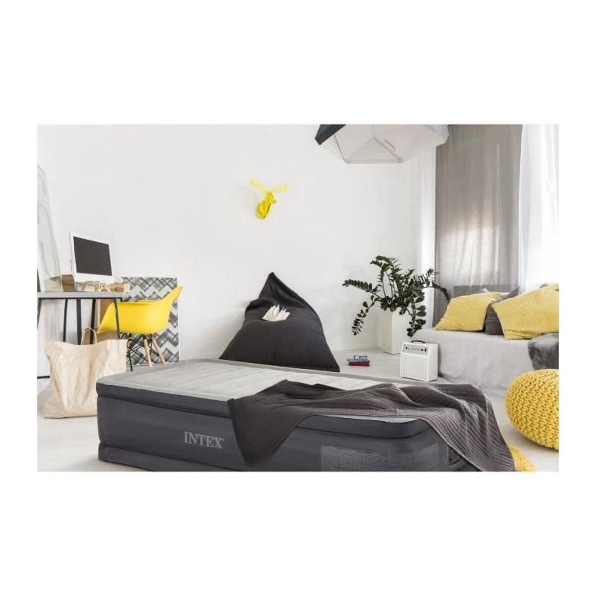 INTEX INTEX Lit d'appoint Comfort Plush Elevated - électrique 1 personne 64412ND