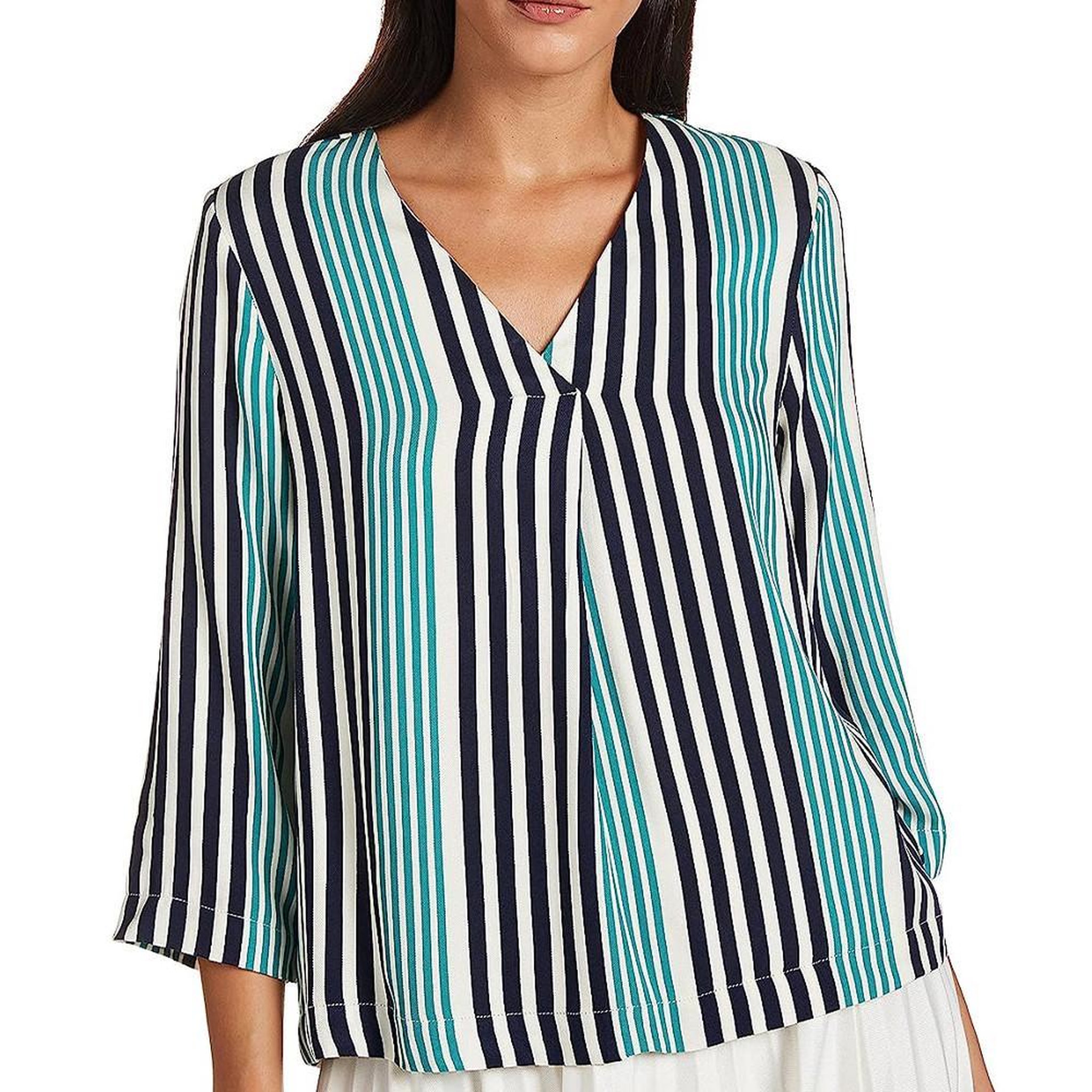 Vero Moda Blouse  à Rayures Femme Vero Moda Niva. Coloris disponibles : Beige