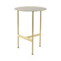 Voir la diapositive 4 : Paris Prix Table d'Appoint Ronde Design  Pema  54cm Or