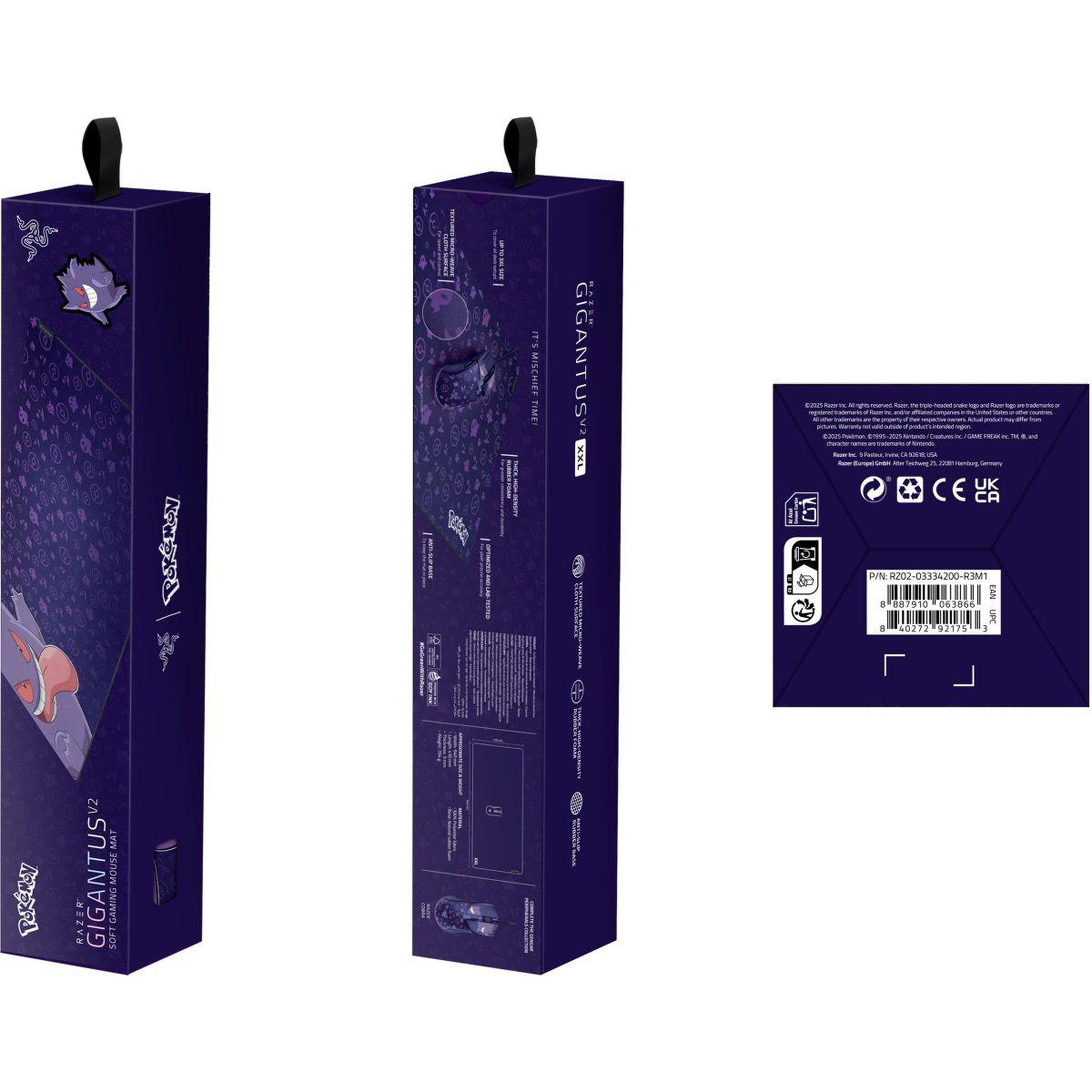 Voir la diapositive 4 : Razer Tapis de souris gigantus v2 xxl pokemon gengar ed