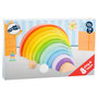Voir la diapositive 2 : SMALL FOOT Small Foot - Wooden Building Blocks Rainbow XL, 14 pcs. 11412
