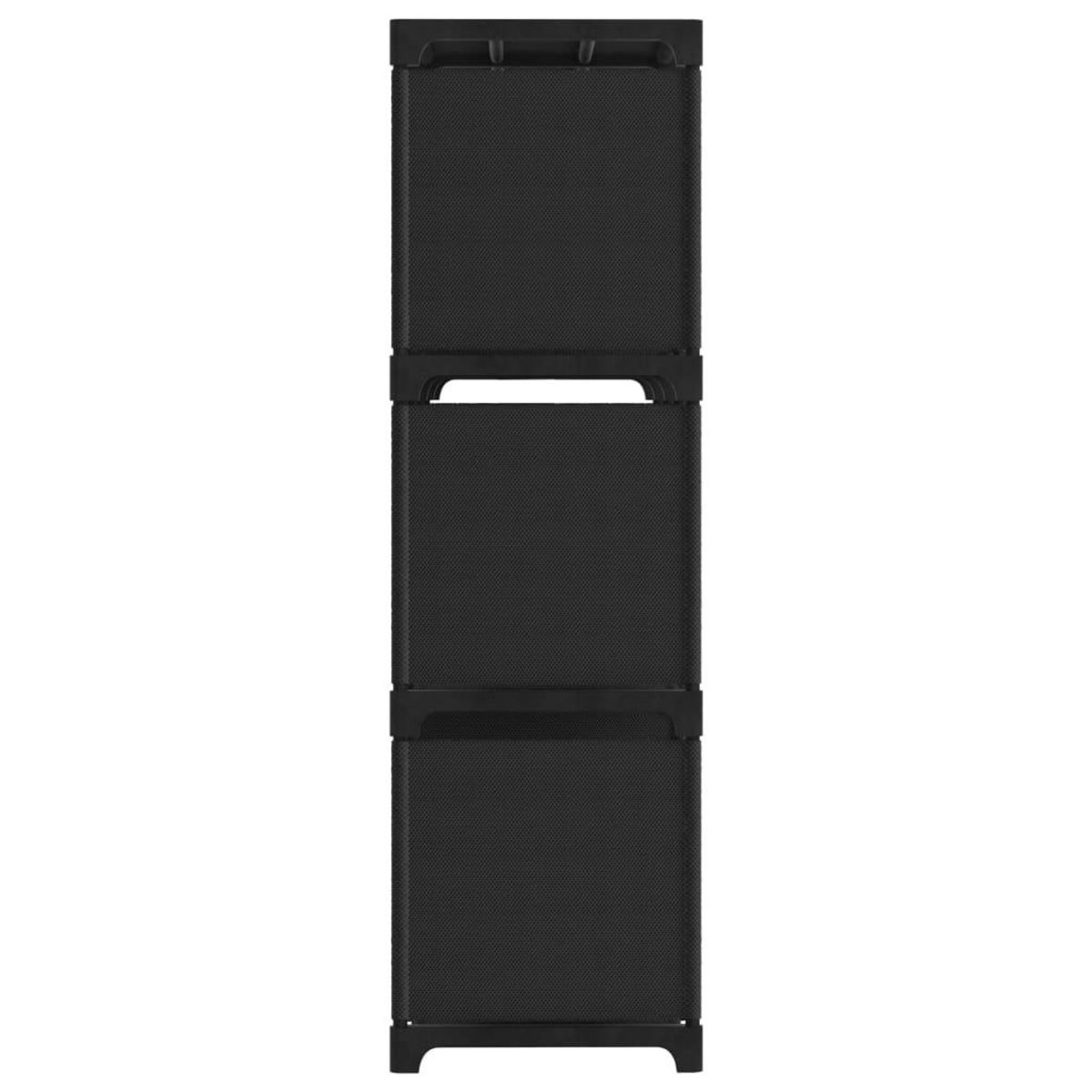 VIDAXL Etagere d'affichage 9 cubes Noir 103x30x107,5 cm Tissu