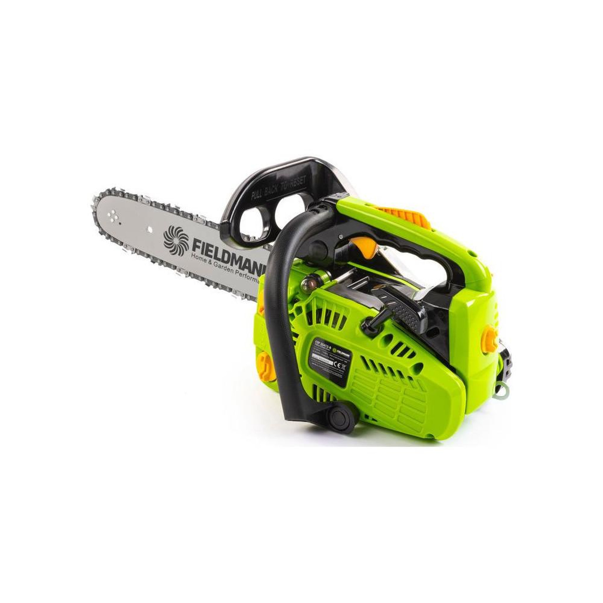 Voir la diapositive 3 : Tronçonneuse à essence une main 1 kW, guide 30 cm, graissage automatique, 3,3 kg noir/vert