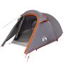 Voir la diapositive 2 : VIDAXL Tente de camping tunnel 2 personnes gris et orange impermeable