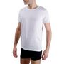 Voir la diapositive 2 : PIERRE CARDIN Lot de 2 t-shirts homme en col v avec broderie sur la poitrine