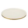 Voir la diapositive 1 : Paris Prix Plateau de Service Déco en Métal  Pearly  41cm Blanc