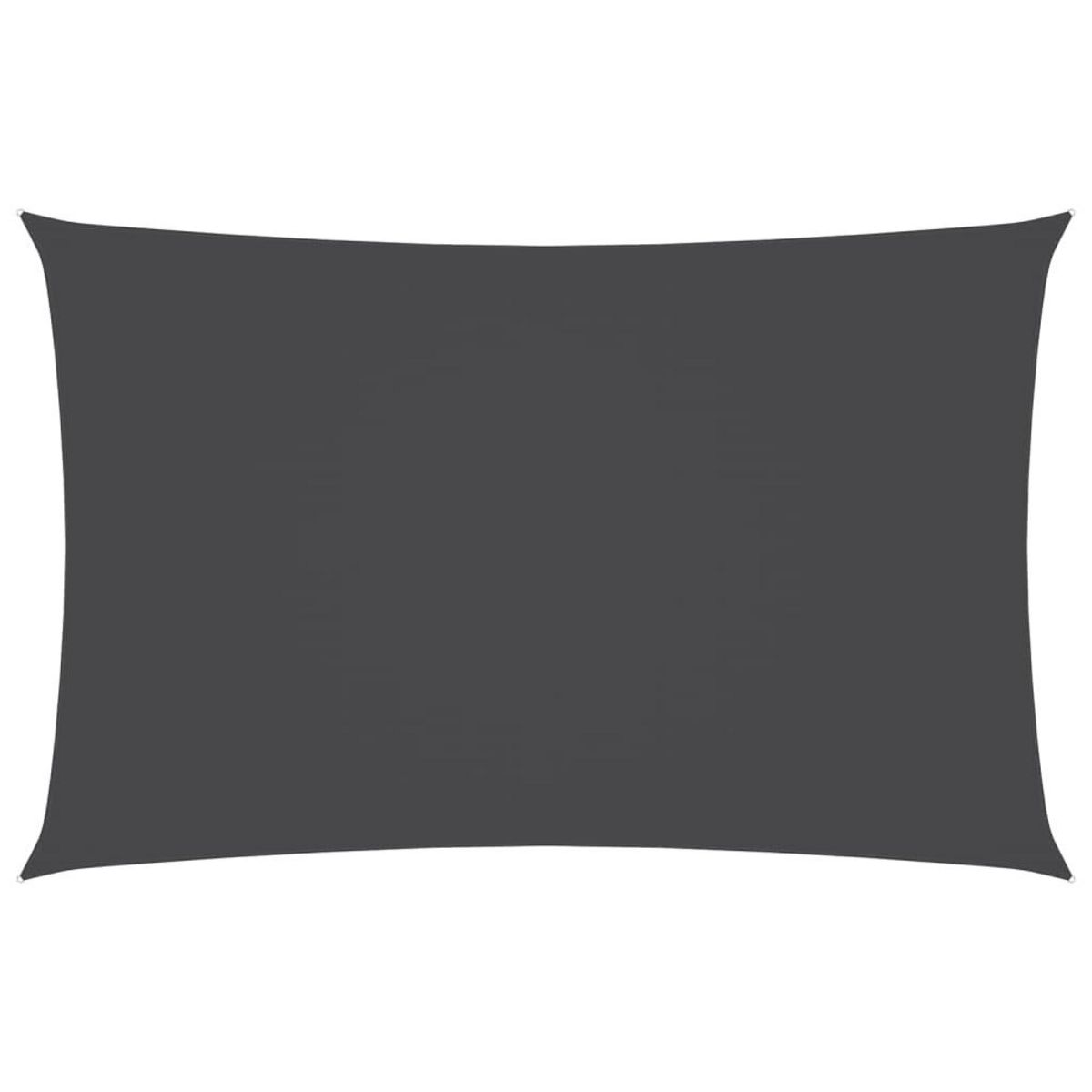 VIDAXL Voile de parasol tissu oxford rectangulaire 4x7 m anthracite