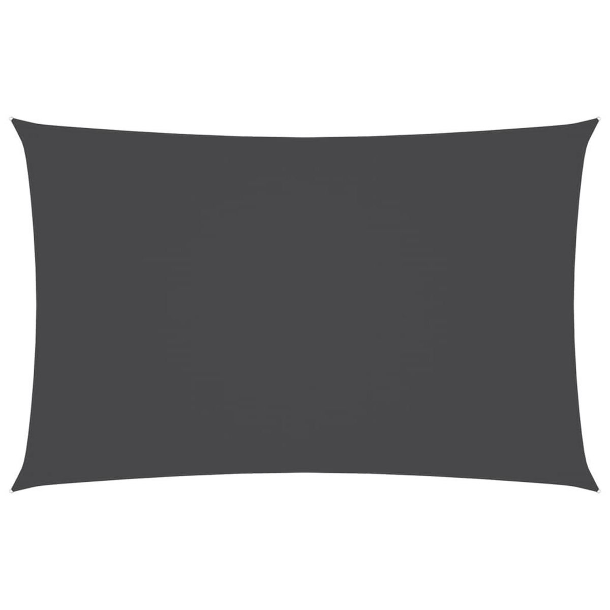 VIDAXL Voile de parasol tissu oxford rectangulaire 4x7 m anthracite