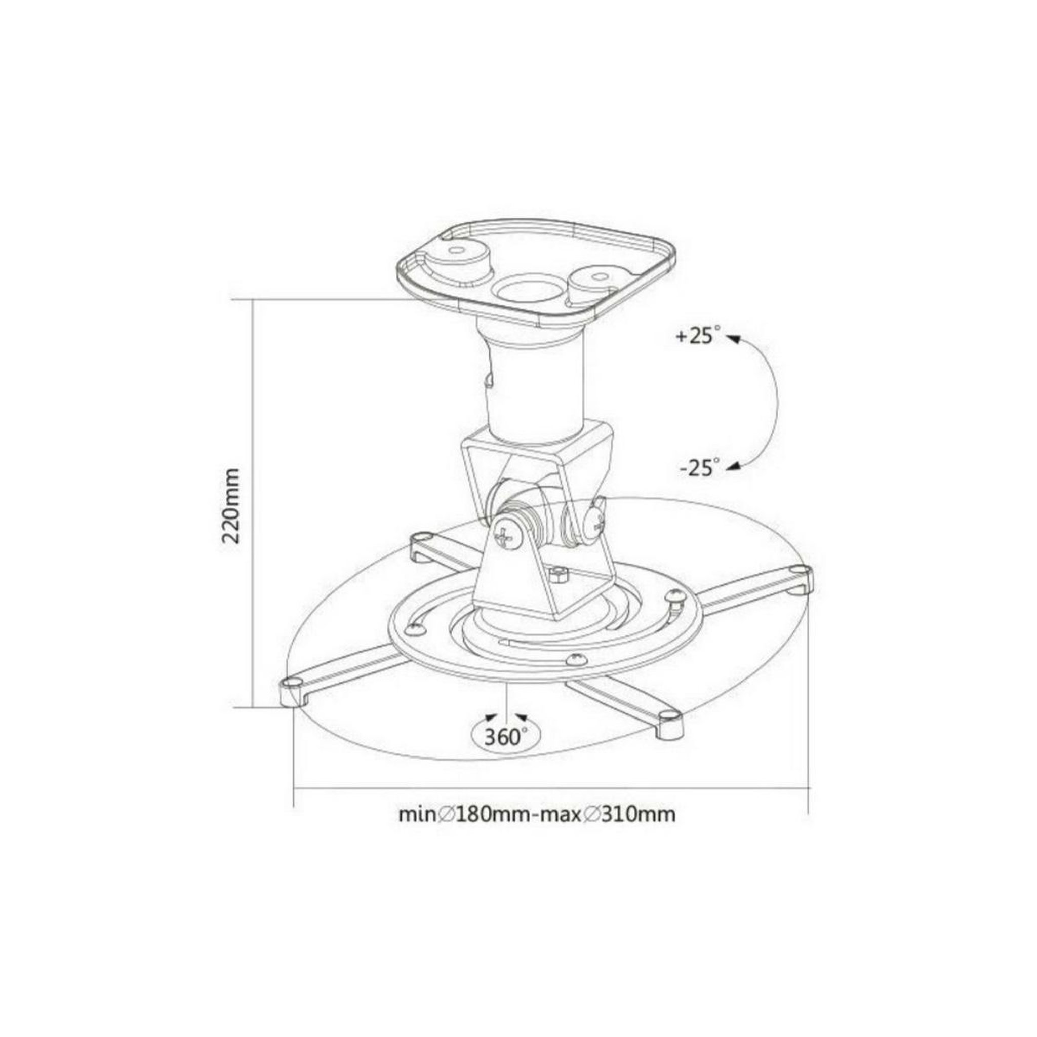 Voir la diapositive 3 : MBG FRANCE Support universel plafond - d110new