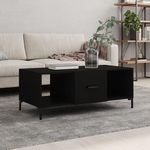 VIDAXL Table basse noir 102x50x40 cm bois d'ingenierie