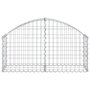 Voir la diapositive 3 : VIDAXL Panier de gabions arque 100x30x40/60 cm Fer galvanise