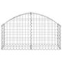 Voir la diapositive 3 : VIDAXL Panier de gabions arque 100x30x40/60 cm Fer galvanise