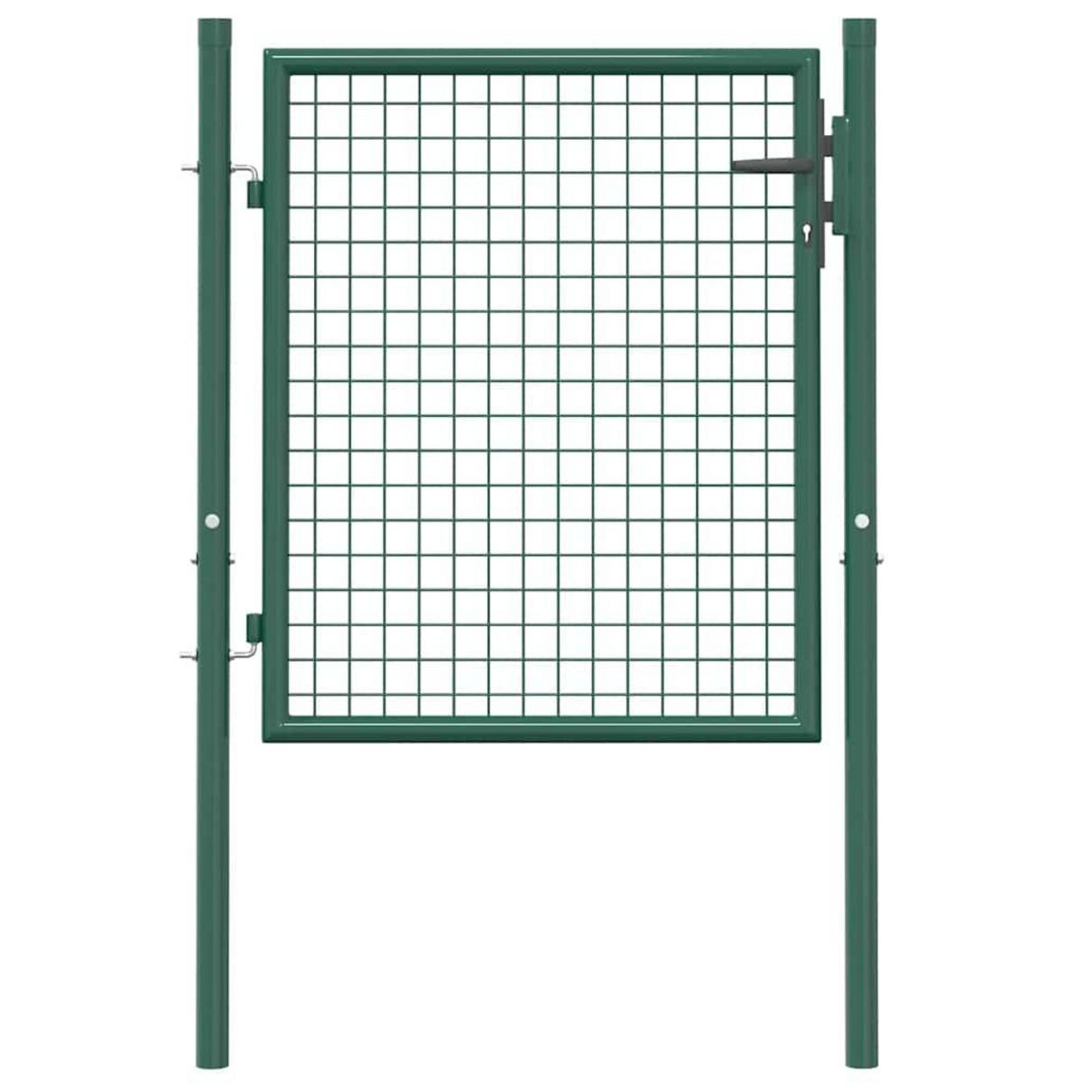 VIDAXL Portail de cloture acier 100x75 cm vert