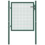 Voir la diapositive 4 : VIDAXL Portail de cloture acier 100x75 cm vert