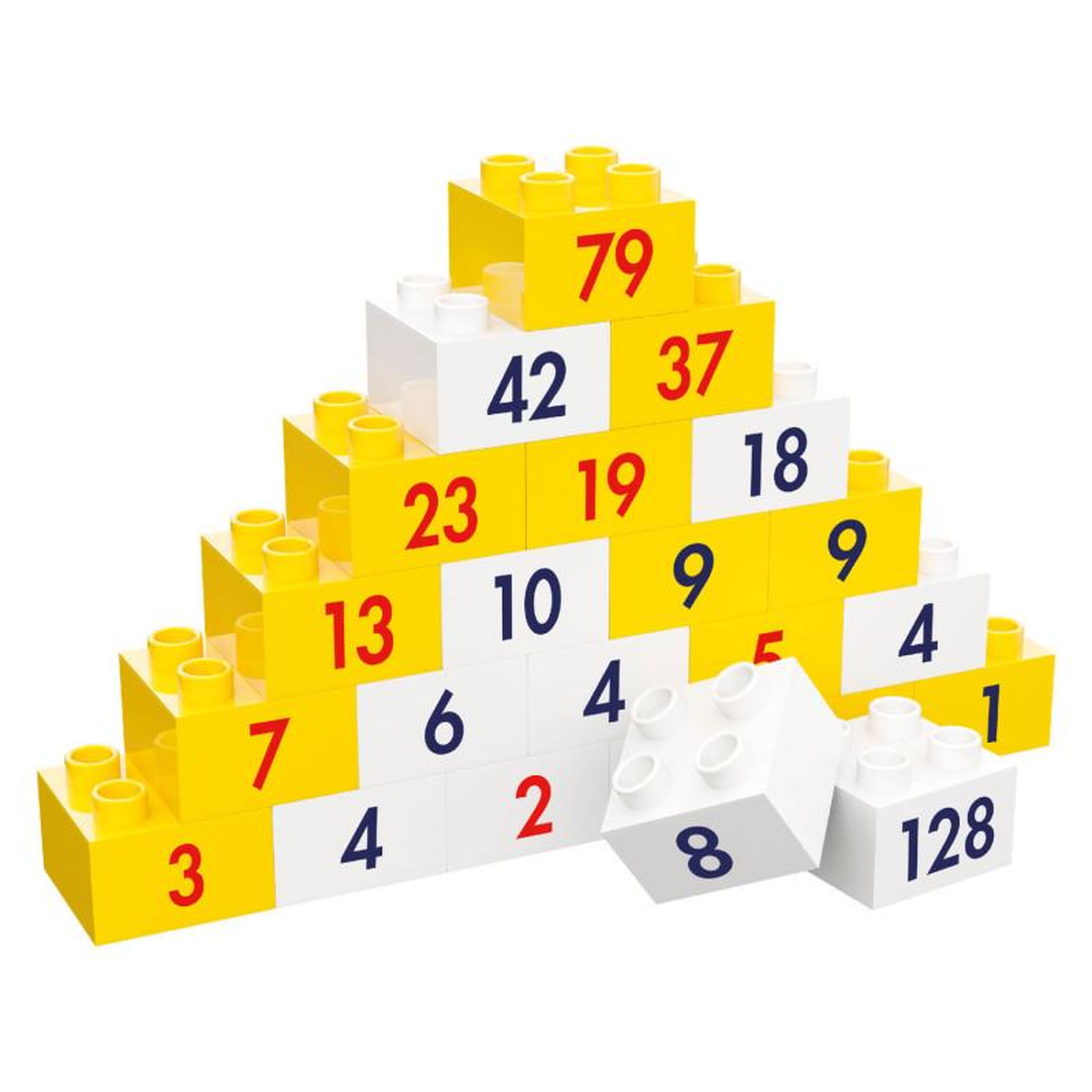 HUBELINO Hubelino Numbers Pyramid Prof. dr. Kortenkamp's Learning Blocks, 2 410214