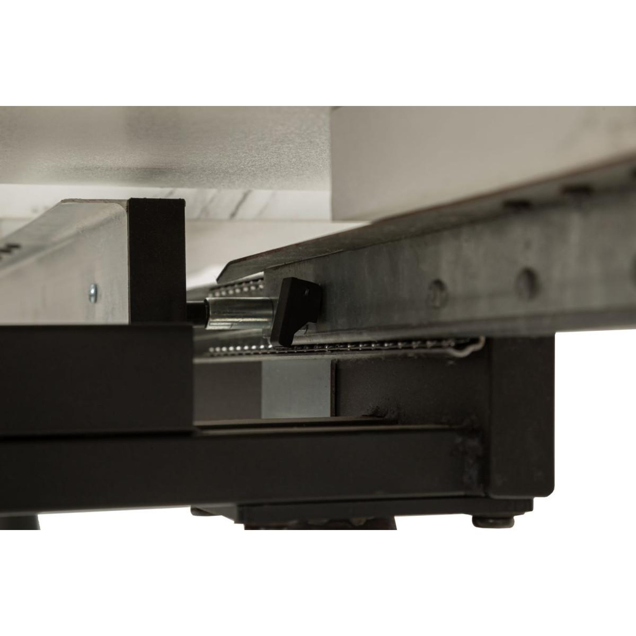 Voir la diapositive 5 : Paris Prix Table salle à manger extensible  matt  120-155cm noir & blanc