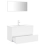 Voir la diapositive 3 : VIDAXL Meubles de salle de bain blanc bois d'ingenierie