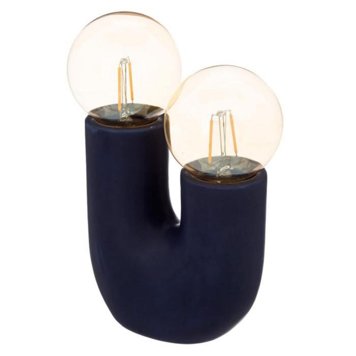 ATMOSPHERA Lampe à Poser à LED Double  Olme  22cm Bleu