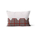 SOLEIL D&apos;OCRE Coussin d&#xE9;houssable pur coton LOVE, par Soleil d&apos;Ocre. Coloris disponibles : Rouge, Gris