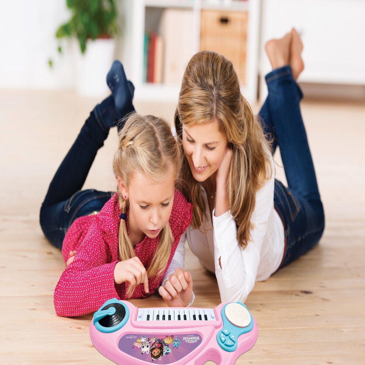 Lexibook Piano électronique pour enfants Gabby et la maison magique avec effets lumineux et microphone - 24 touches