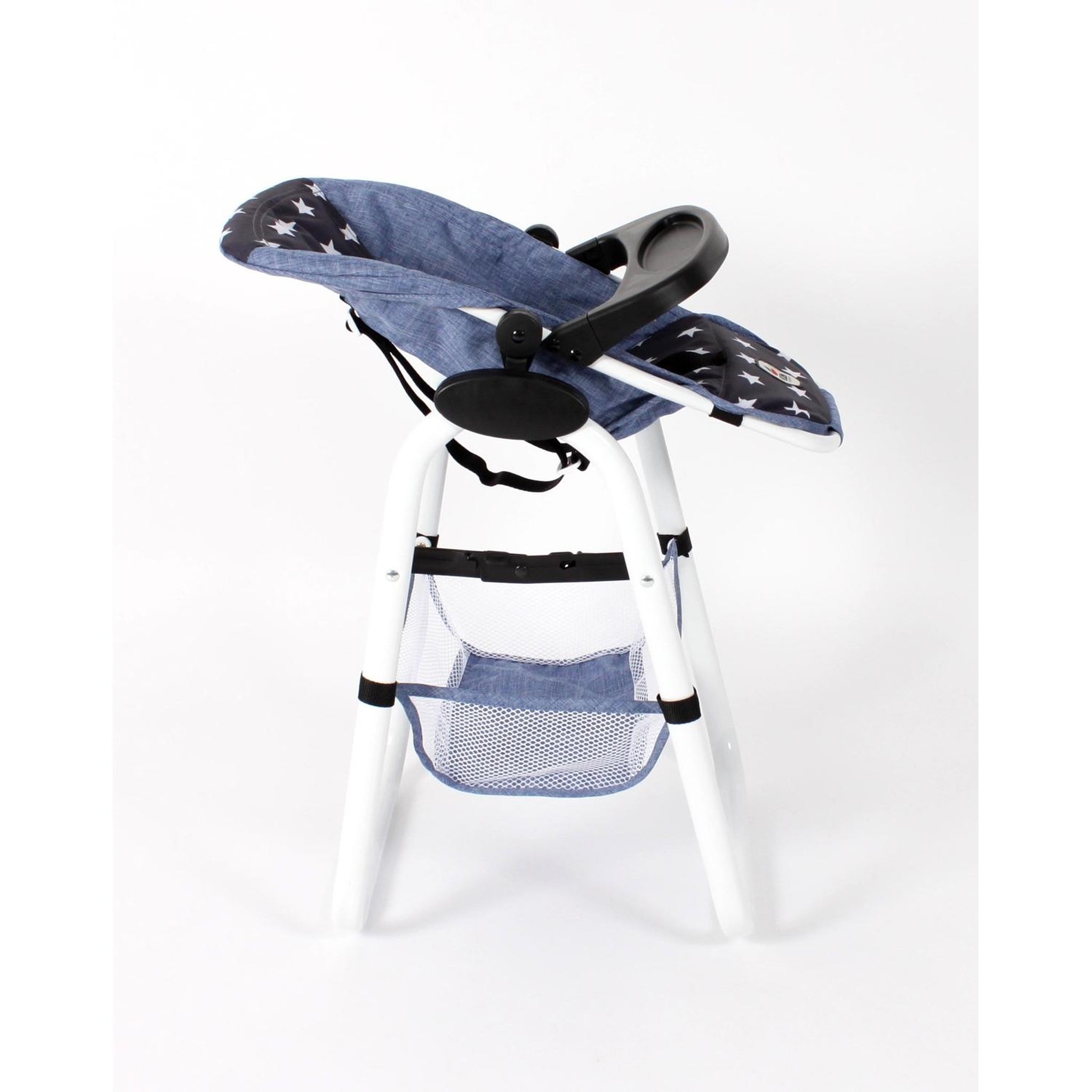 Voir la diapositive 3 : BAYER CHIC 2000 Chaise haute pour poupées Bleu étoiles
