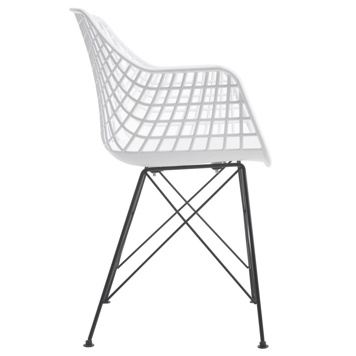 IDIMEX Lot de 4 chaises ALICANTE, en plastique