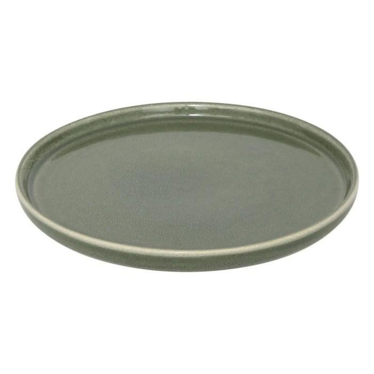 SECRET DE GOURMET Lot de 6 Assiettes à Dessert  Terre Inconnue  21cm Kaki