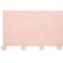 Voir la diapositive 2 : Paris Prix Plaid Déco à Pompons  Polyes  130x170cm Rose Poudré