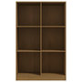 Voir la diapositive 5 : VIDAXL Bibliotheque Marron miel 70x33x110 cm Bois de pin massif