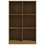 Voir la diapositive 5 : VIDAXL Bibliotheque Marron miel 70x33x110 cm Bois de pin massif
