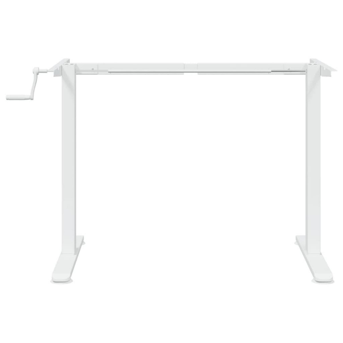 VIDAXL Cadre de bureau debout blanc (94-135)x60x(70-114) cm acier