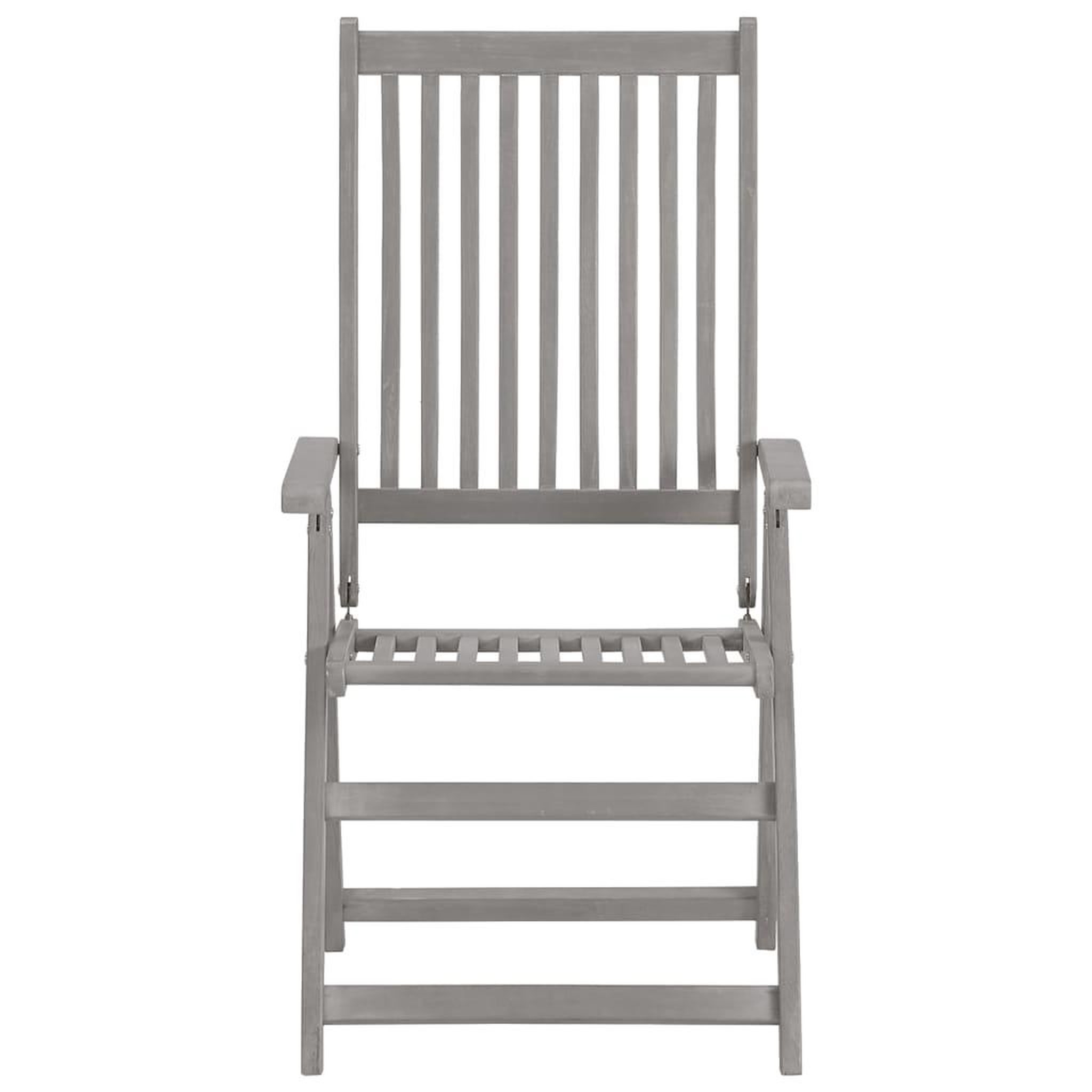 Voir la diapositive 4 : VIDAXL Chaises inclinables de jardin lot de 3 et coussins Bois acacia