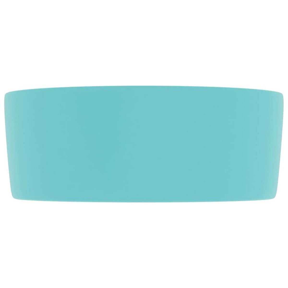 VIDAXL Lavabo rond de luxe Vert clair mat 40x15 cm Ceramique